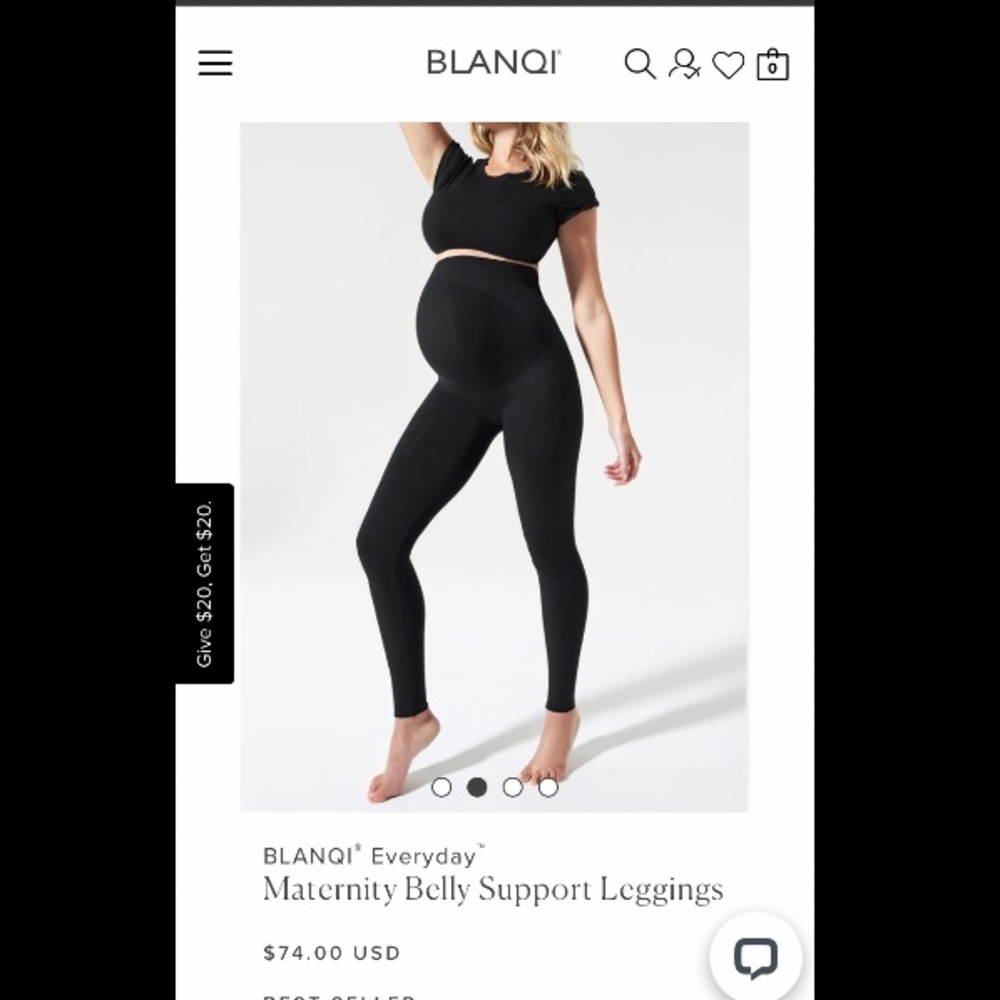 Blanqi Everyday Belly Support Maternity Leggings